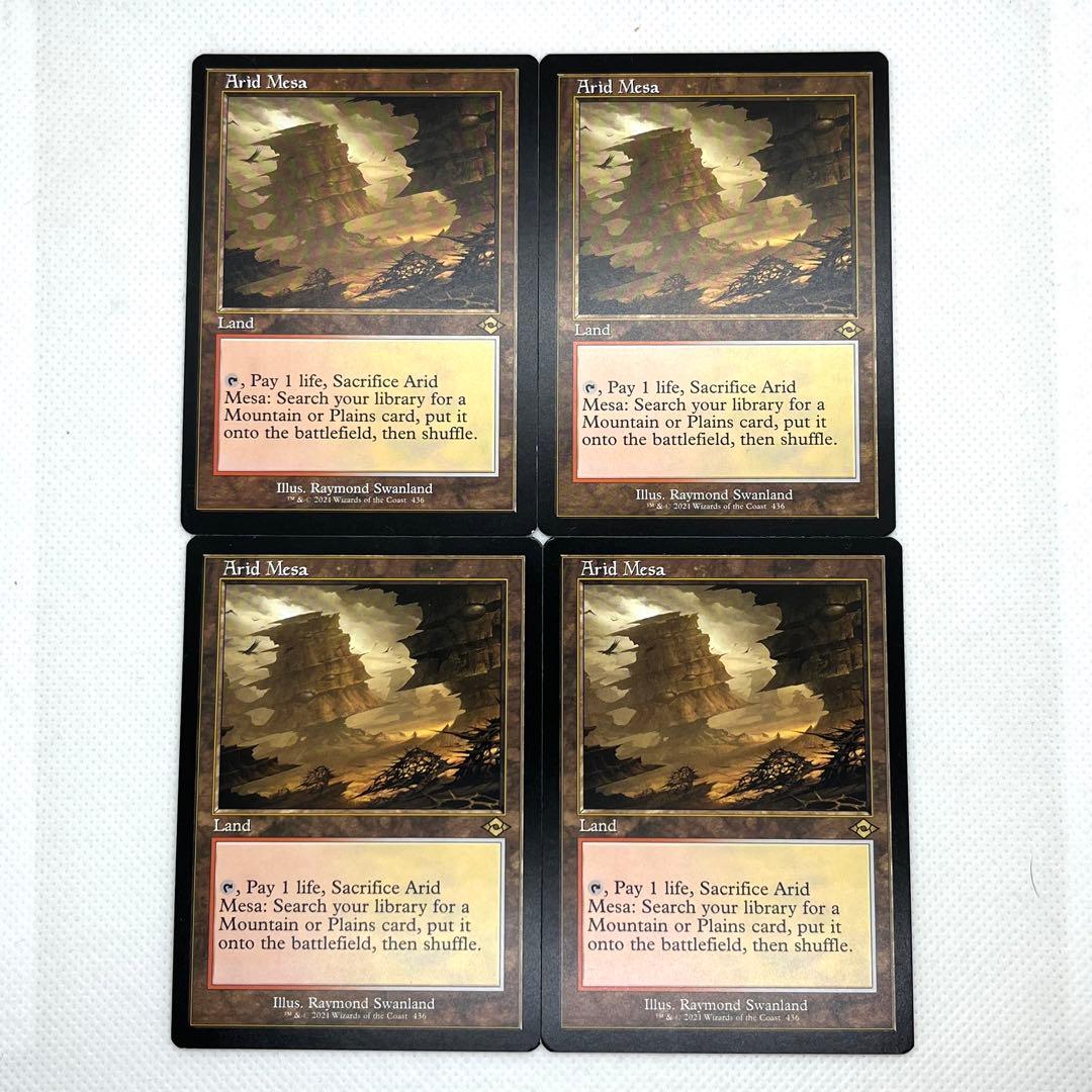 乾燥台地　旧枠　英語　4枚セット　MTG