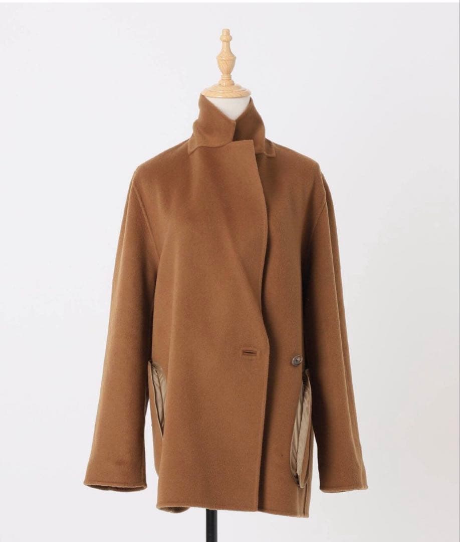 ◆タグ付き新品◆Noble Super160sチェスターミドルコート