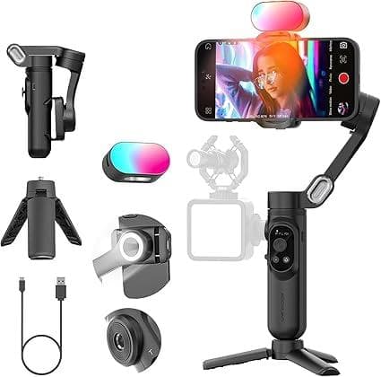 AOCHUAN Smart X Kit スマホ用3軸ジンバル ブラック