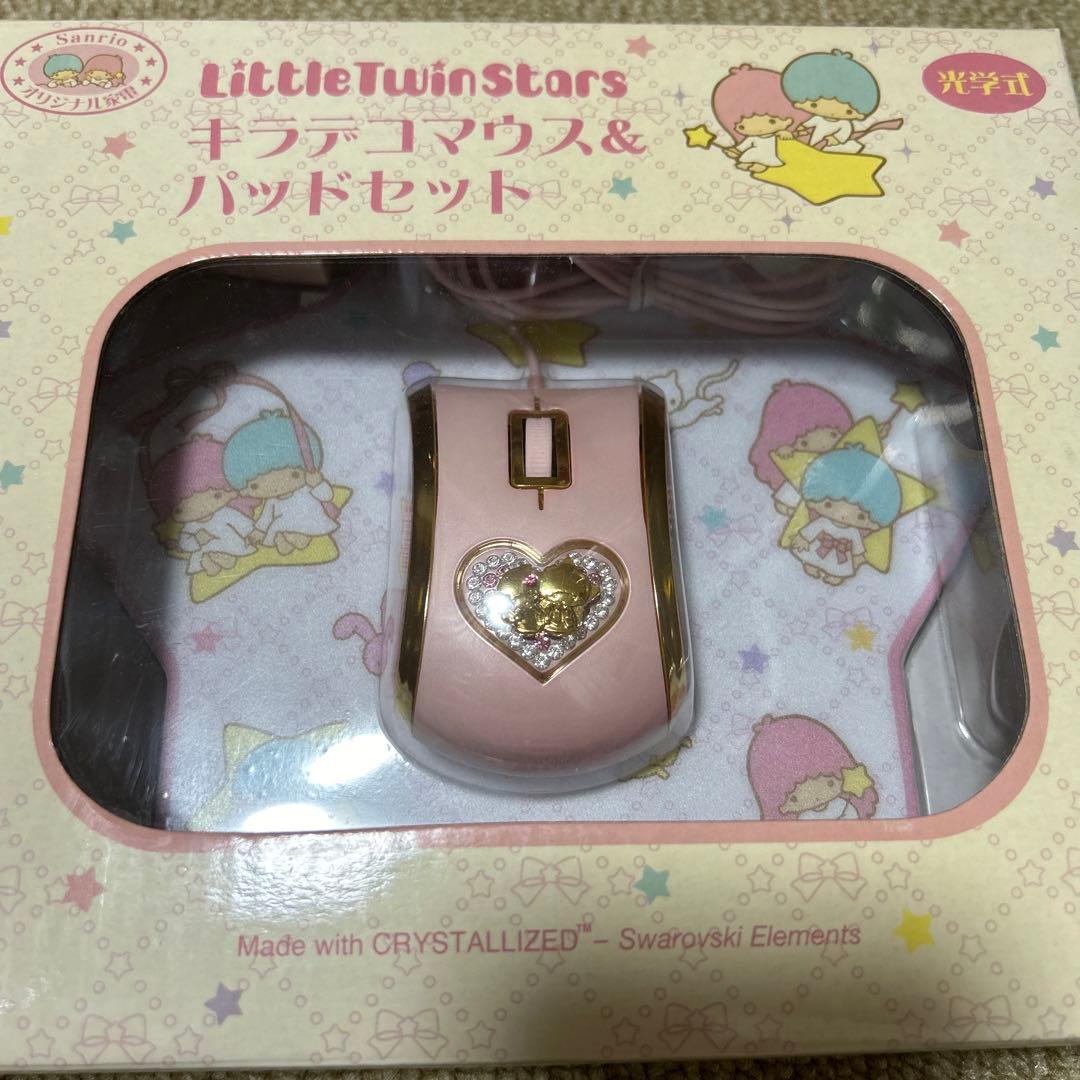 Little Twin Stars キキララ キラデコマウス＆パッドセット