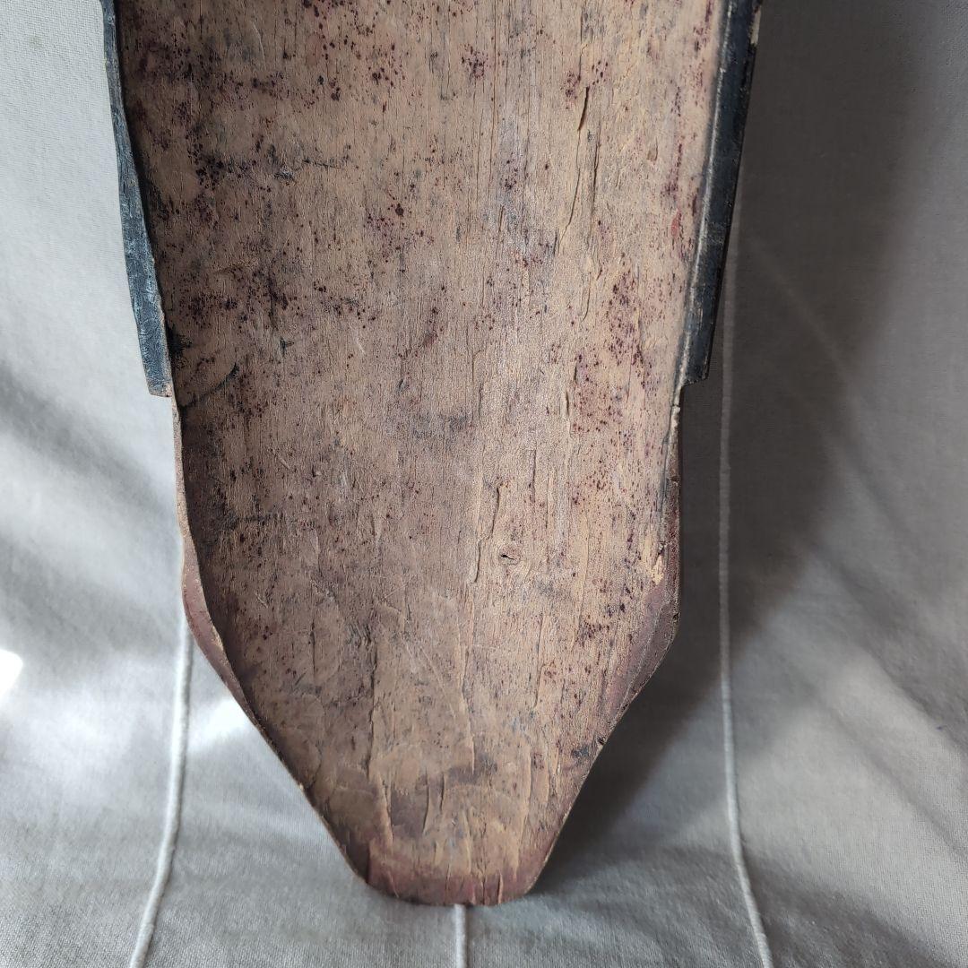 アフリカンマスク 仮面 木製 彫刻 約30cm ヴィンテージ アンティーク