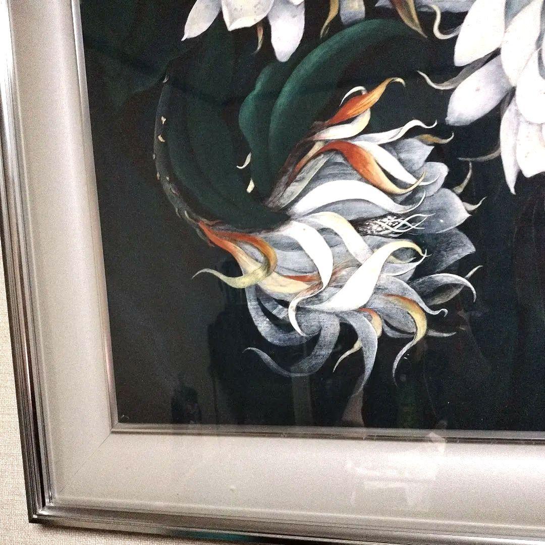 日本画(30)　月下美人