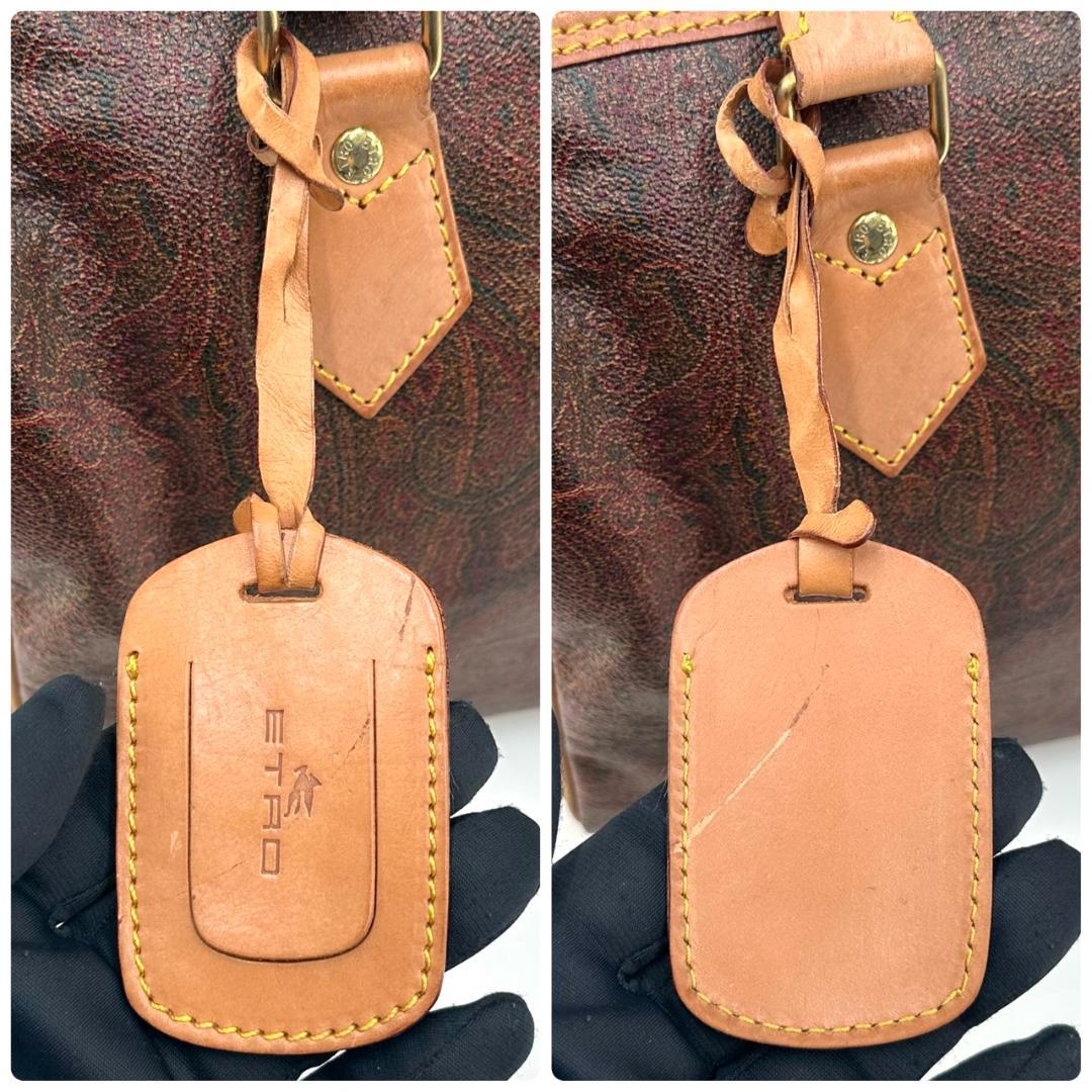 ETRO エトロ ペイズリー ハンドバッグ ミニボストン ゴールド金具