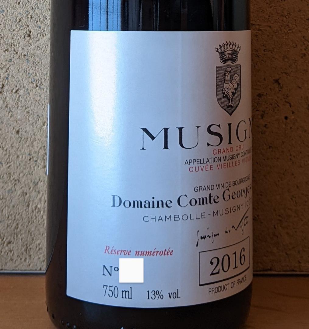 ワイン Vogue 2016 Musigny Grand Cru Cuvee V.V.