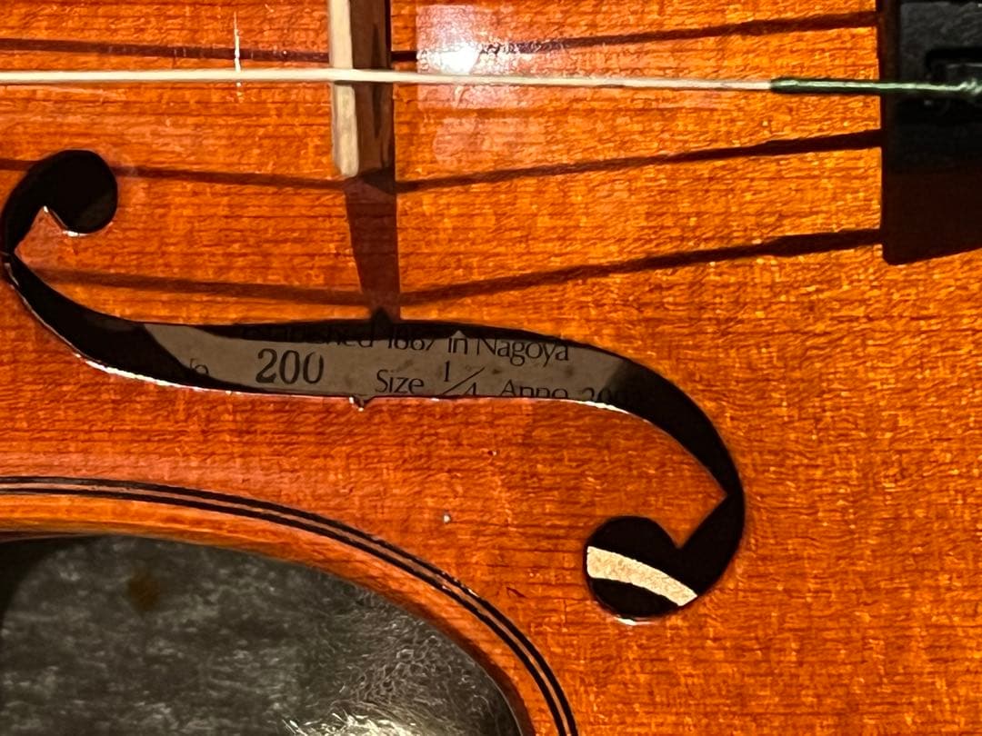 スズキバイオリン 子供用　1/4 ケース付き　No.200 anno 2002