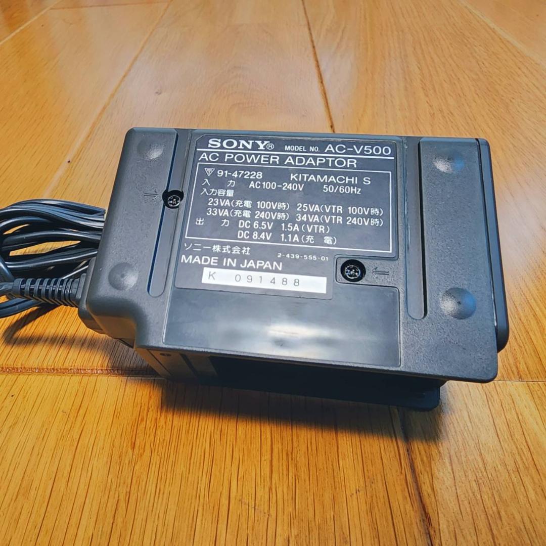 【動作確認済】SONY 8ミリ Hi8 高画質 ビデオカメラ ACアダプタセット