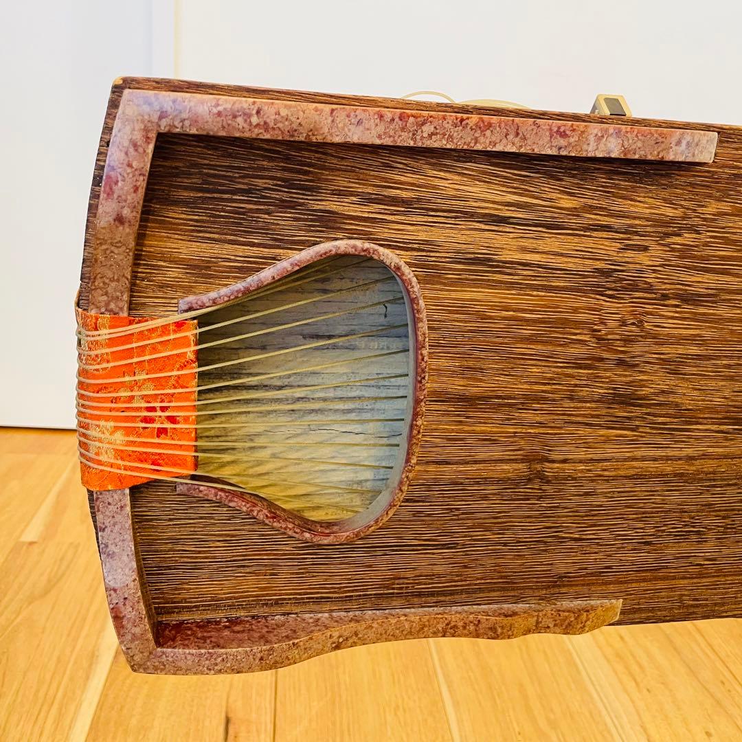 琴 13弦　すだれ彫り 並甲 レトロ ヴィンテージ 音楽 日本