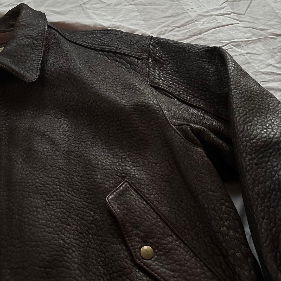 【90s】Swinger レザー ボンバージャケット 本革 A-2 ラムレザー