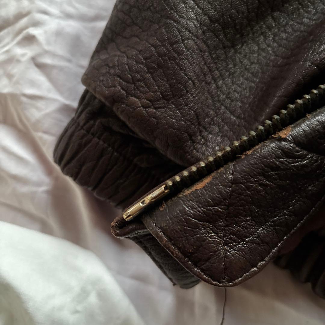 【90s】Swinger レザー ボンバージャケット 本革 A-2 ラムレザー