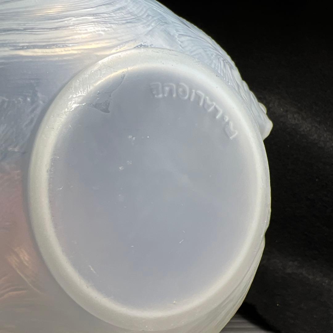 専用1920年頃　ルネ・ラリックFORMOSEウランガラス花瓶　高さ約17.5㎝