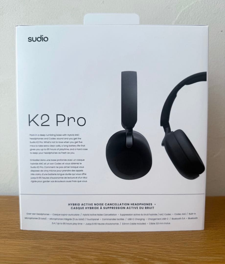 【未開封•美品•新品】sudio k2 pro 未使用品　ワイヤレスヘッドホン黒