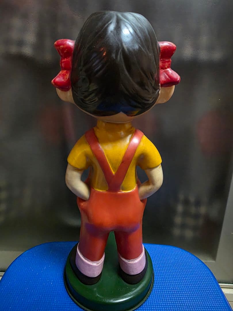 ペコちゃん　ブリキ台座　首振りペコちゃん　ミルキー キャラクター