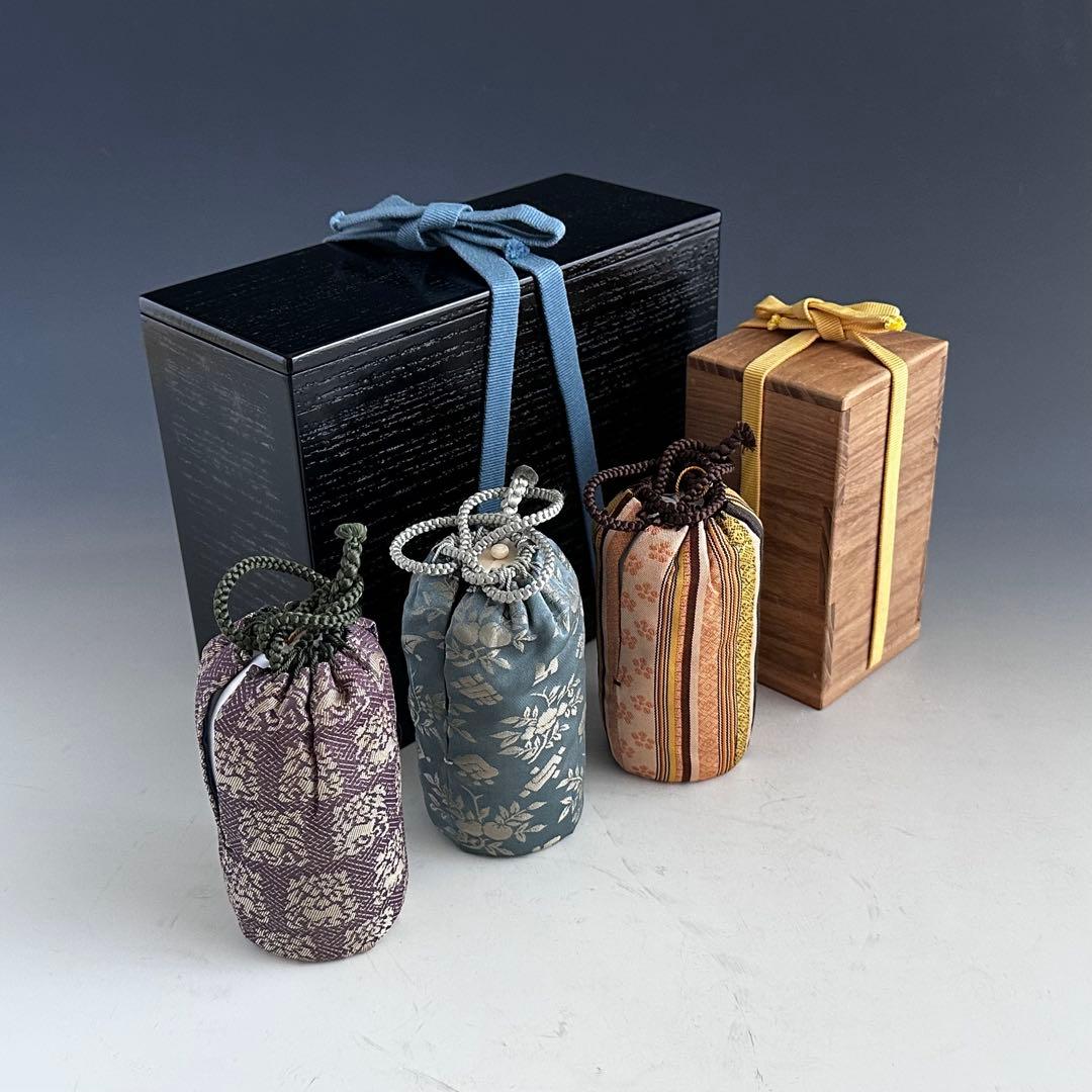 茶道具　即中斎書付　銘　山里　瀬戸　茶入　仕服付　二重箱　表千家　濃茶　茶事