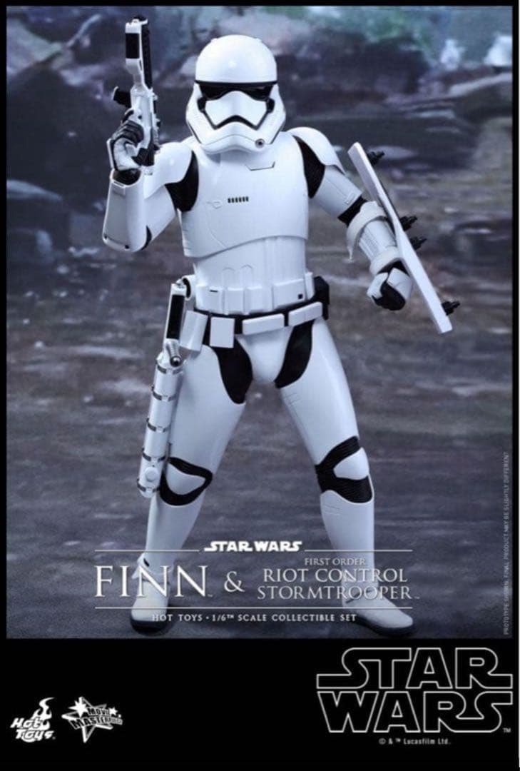 【美品】スター・ウォーズ　フィン & ストームトルーパー＜２体セット＞