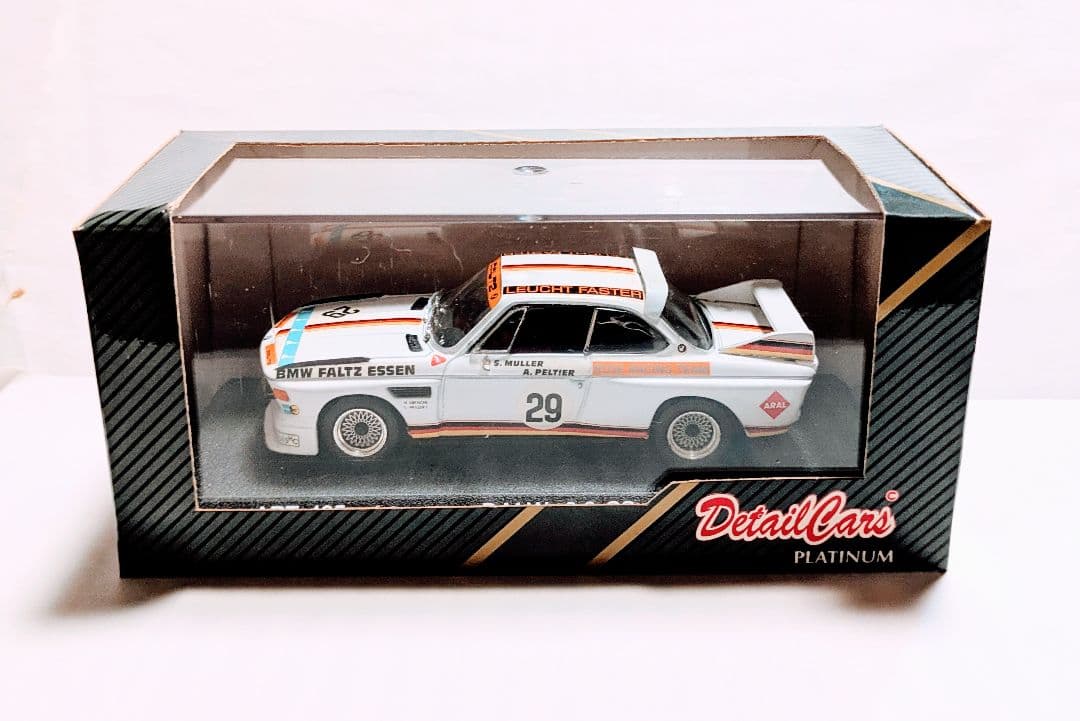 貴重BMW ３.０ＣＳ レーシングモンツァ１９７１年DetailCars１/43