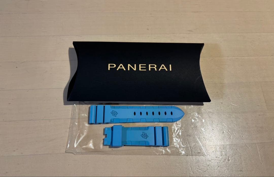 PANERAI パネライ ラバーベルト ラグ幅22mm ライトブルー