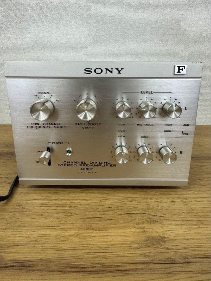完動品 SONY ソニー TA-4300F チャンネル分割ステレオプリアンプ