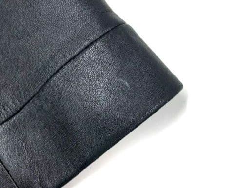 LOEWE ブラック レザー シングルライダース