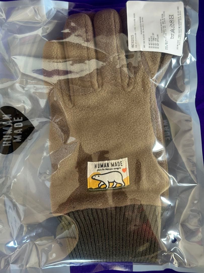 小物 HUMAN MADE Fleece Gloves \"Olive Drab\"