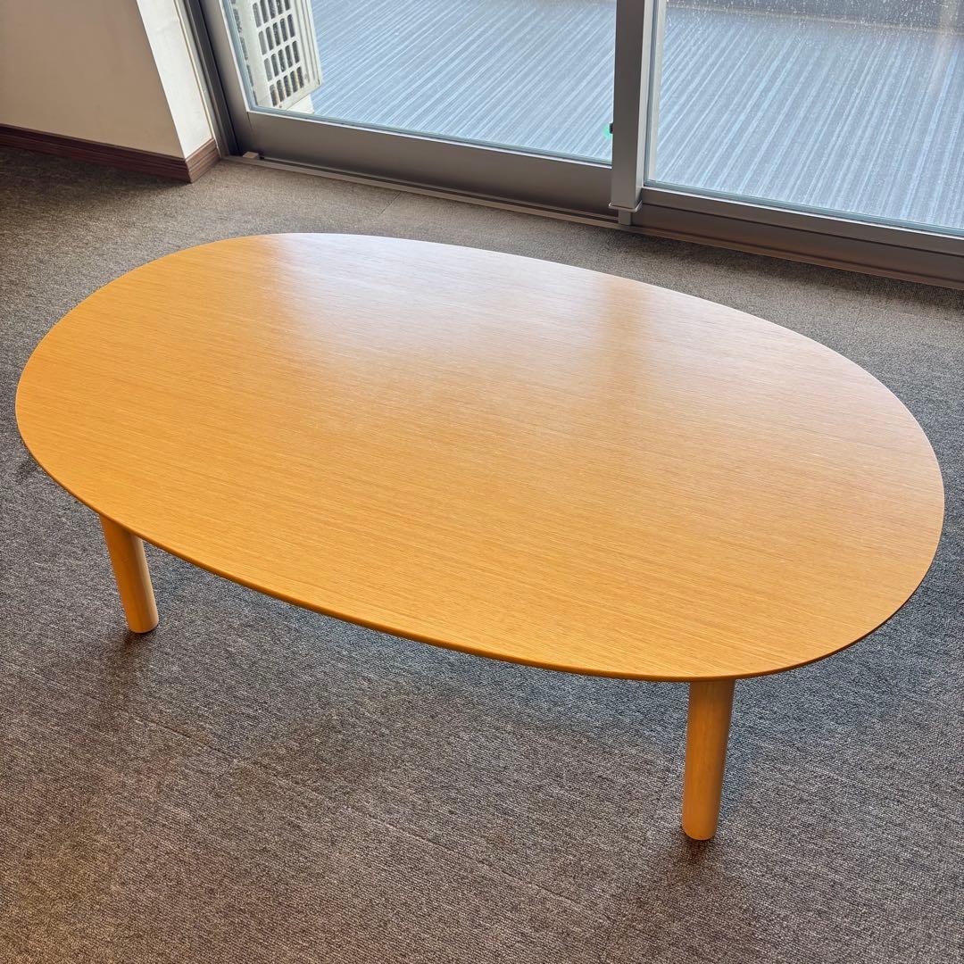 無印良品 3点セット 楕円こたつ こたつ布団 ラグ 美品 ローテーブル