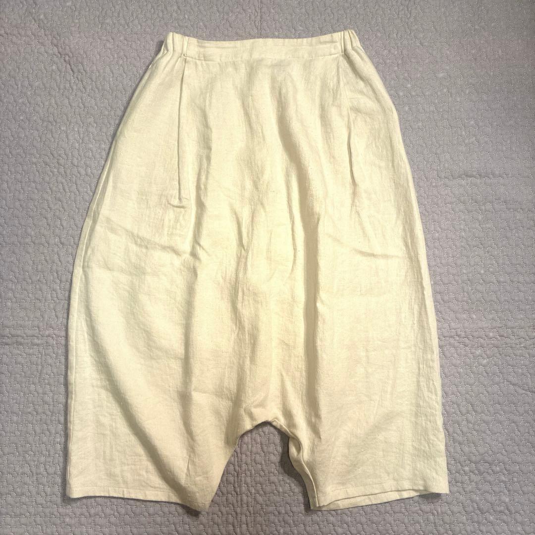 evam eva ライジングリネンサルエルパンツ