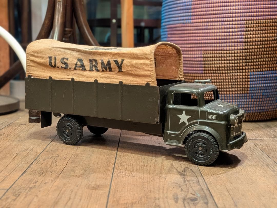 超希少☆1950s／MARX TOYS／U.Sヴィンテージ／米軍トラック／ブリキ