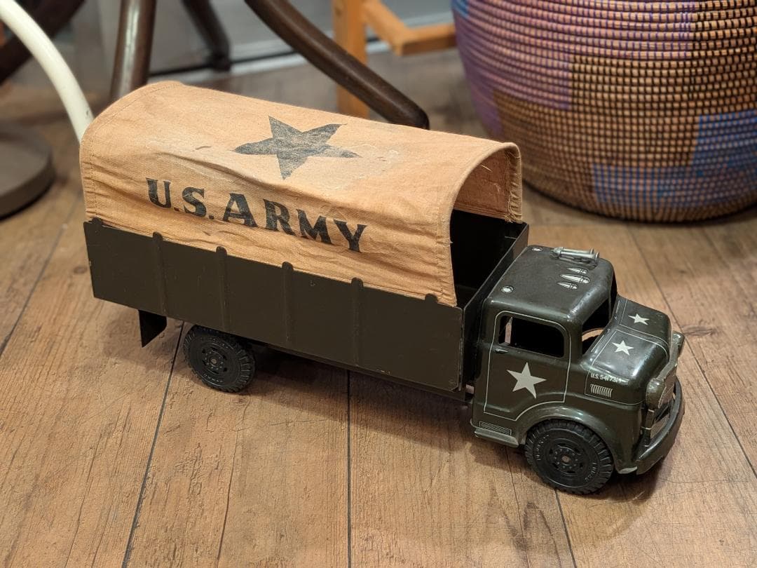 超希少☆1950s／MARX TOYS／U.Sヴィンテージ／米軍トラック／ブリキ