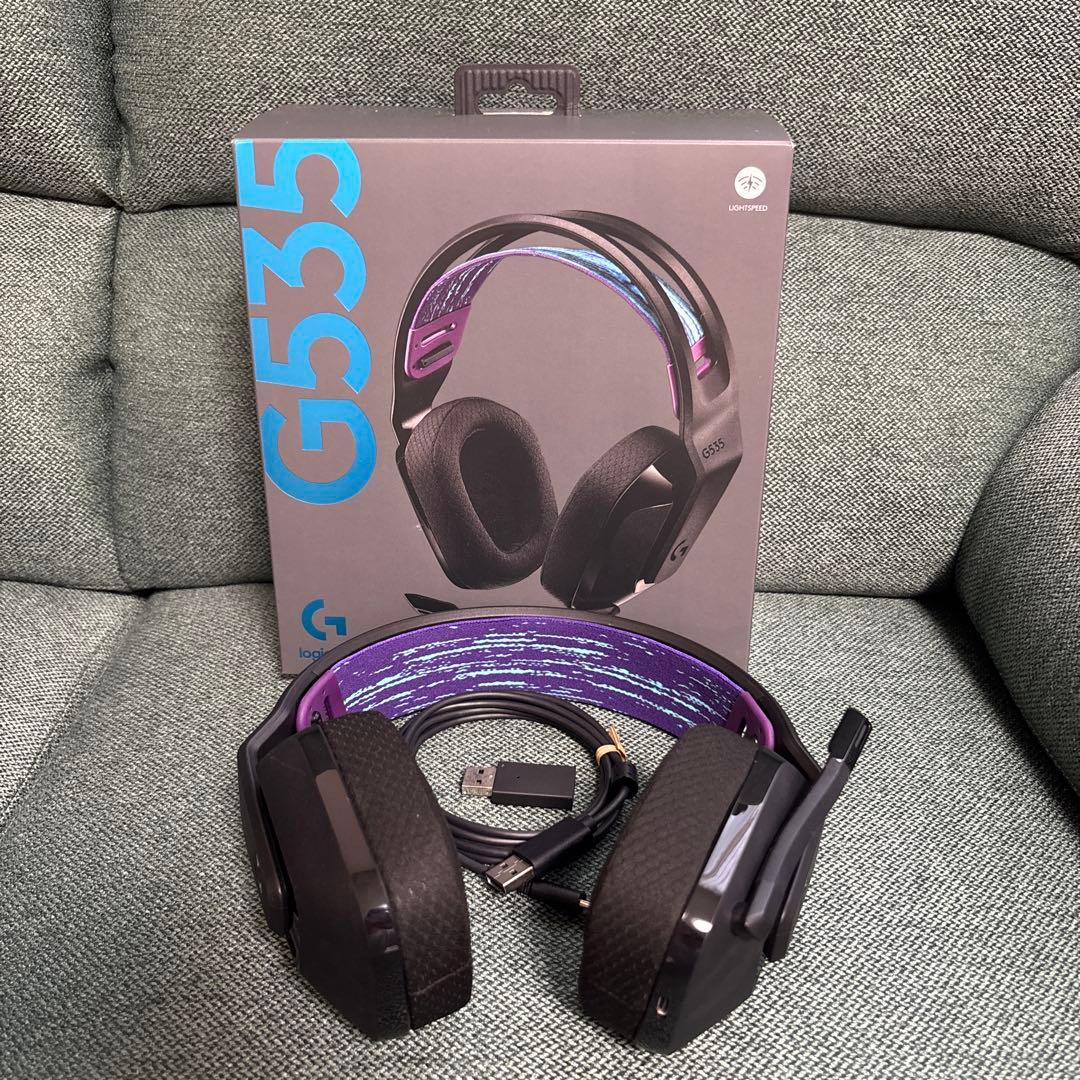 【麦子様】Logicool G535BK ゲーミングヘッドセット