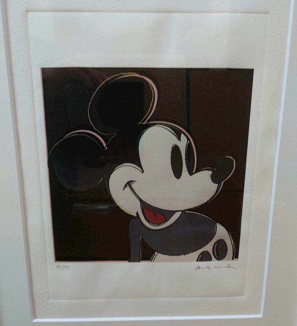アンディ・ウォーホル 「ミッキーマウス」絵画 リトグラフ