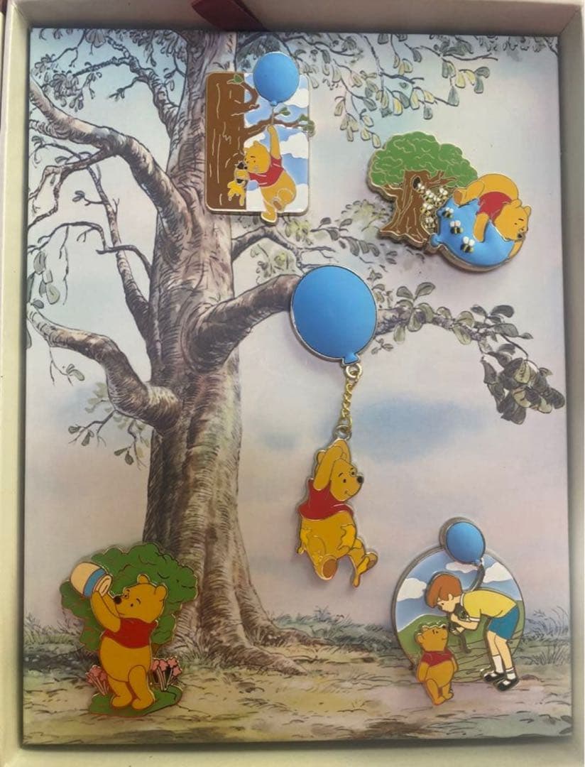 11は超希少上海ディズニーで購入したぷーさん55周年ピンバッジセット