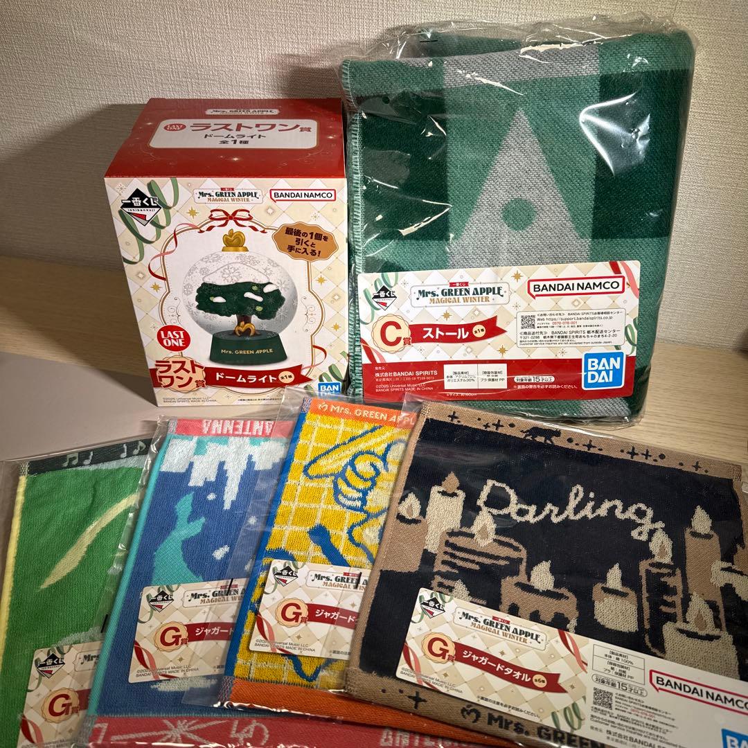 Mrs. GREEN APPLE ドームライト・ストール・ジャガードタオル5種
