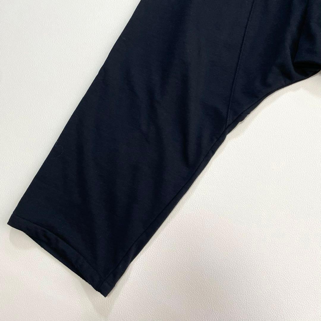 6264 Y-3 サルエルパンツ　ルーズシルエットパンツ　ブラック スリーライン