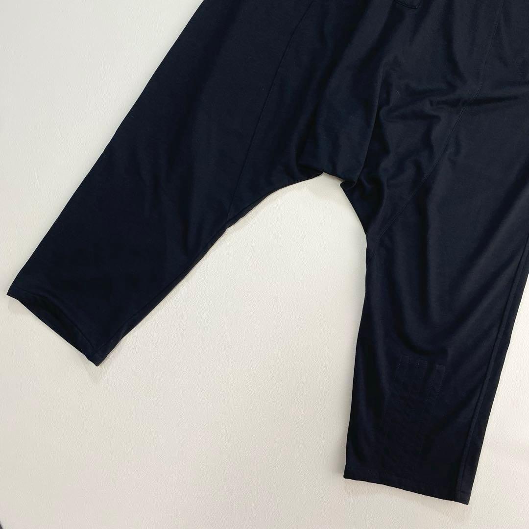 6264 Y-3 サルエルパンツ　ルーズシルエットパンツ　ブラック スリーライン