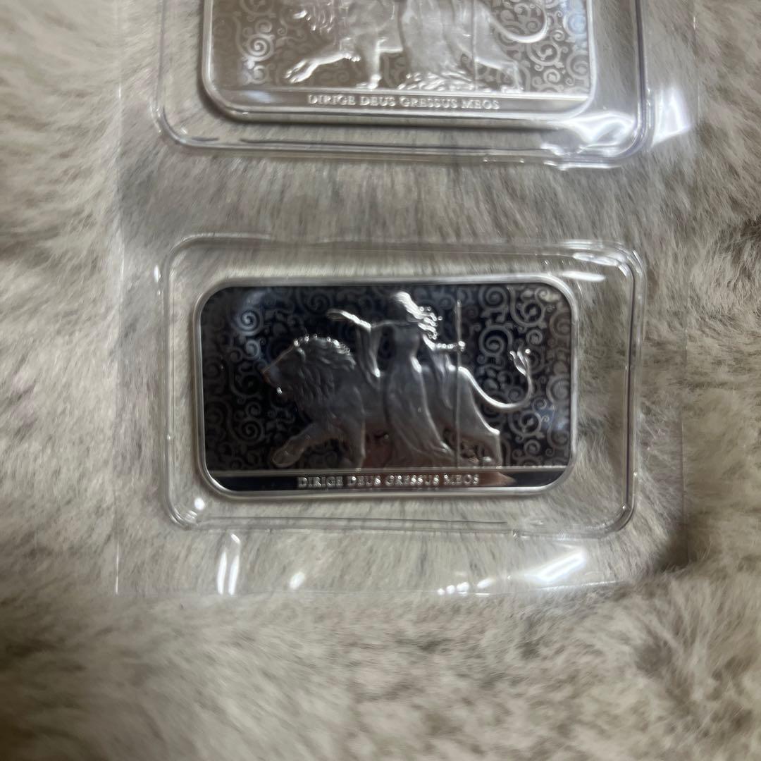 イギリス 2024 ウナとライオン 純銀バー 1オンス　シルバーバー　バー　銀貨