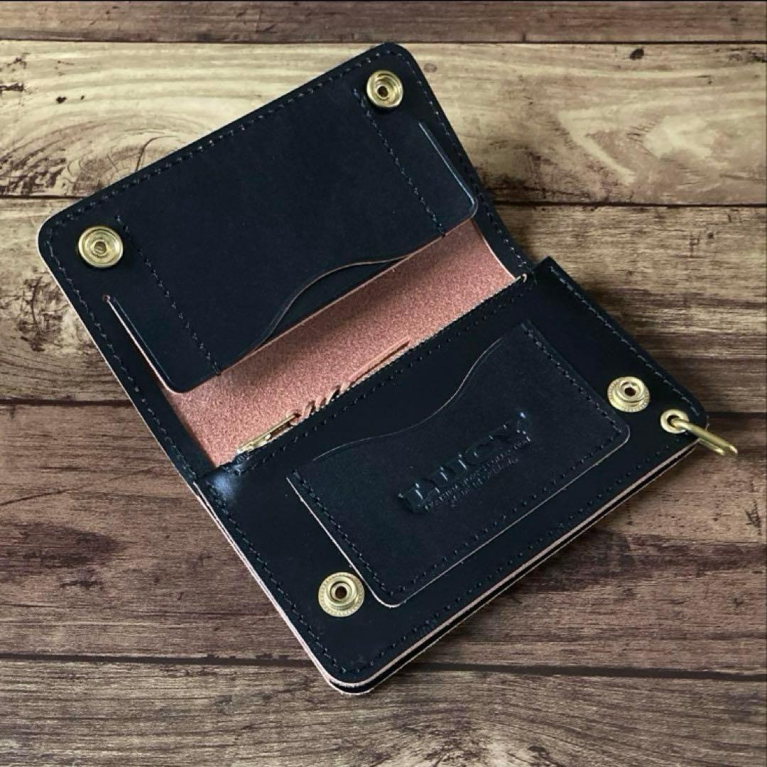 【お札を折らずに収納】トラッカーウォレット150（ミドル）2.5層【受注生産】