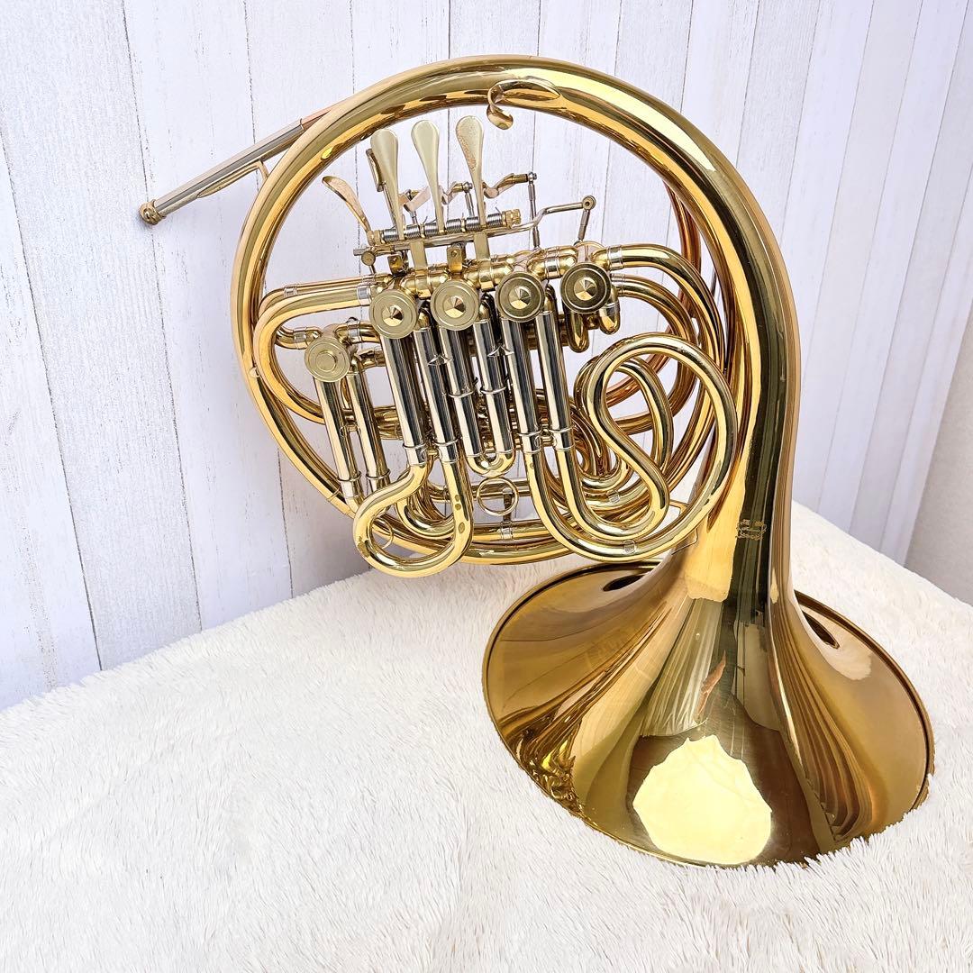 福楽 フルダブルホルン オープンF管 切り替えB♭管 マウスピース付き