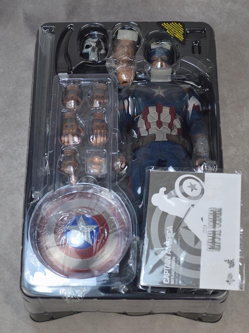 ホットトイズ キャプテン・アメリカ バトル版 シビル・ウォー 1/6 フィギュア