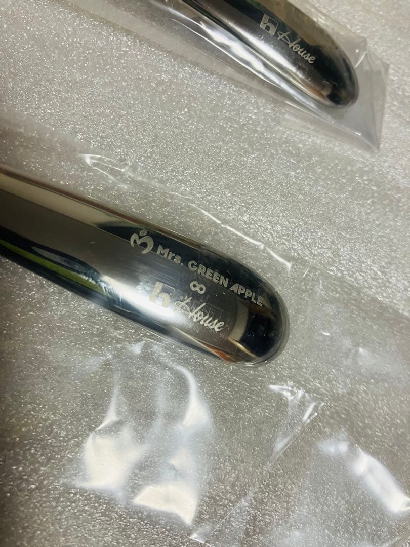 【新品未使用】ミセスグリーンアップル ロゴ入り　カレースプーンセット　ハウス