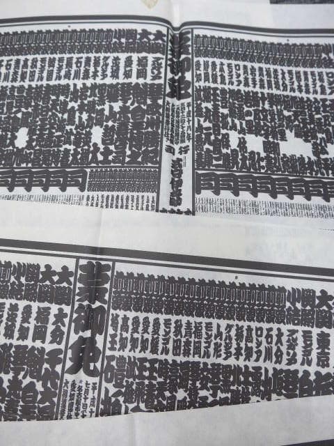 平成7年からの相撲番付表31点です。貴花田、曙