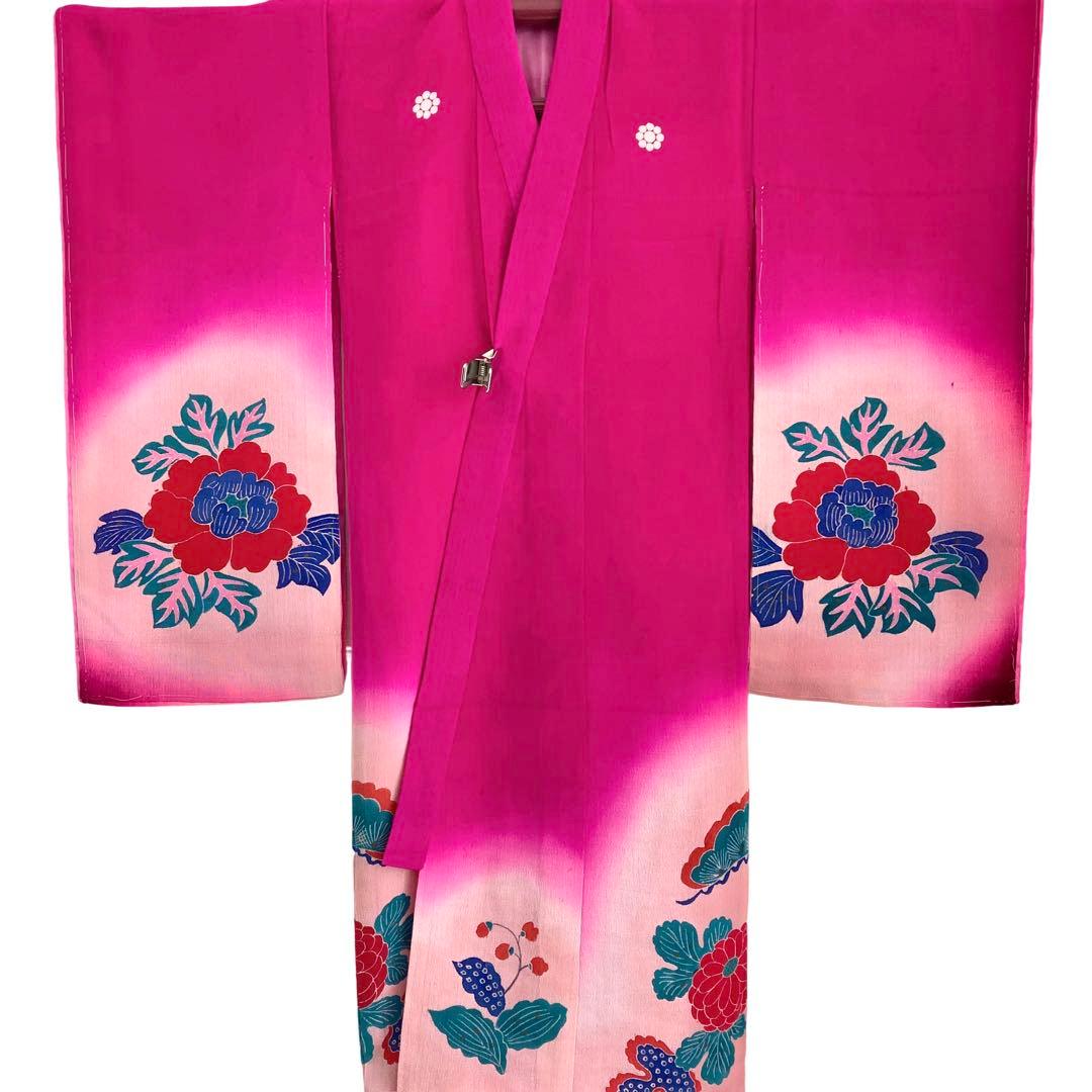 アンティーク　女の子　着物　七五三　3歳　NO6