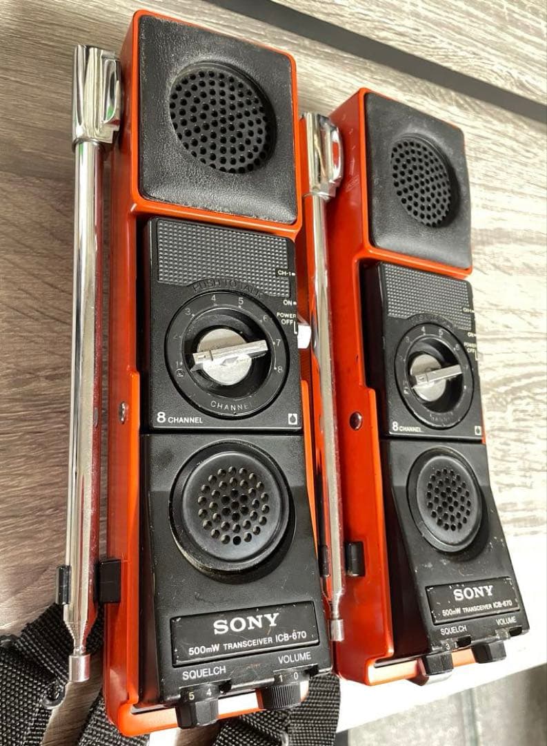 【正常起動‼️】SONY トランシーバー ICB-670／ 2機