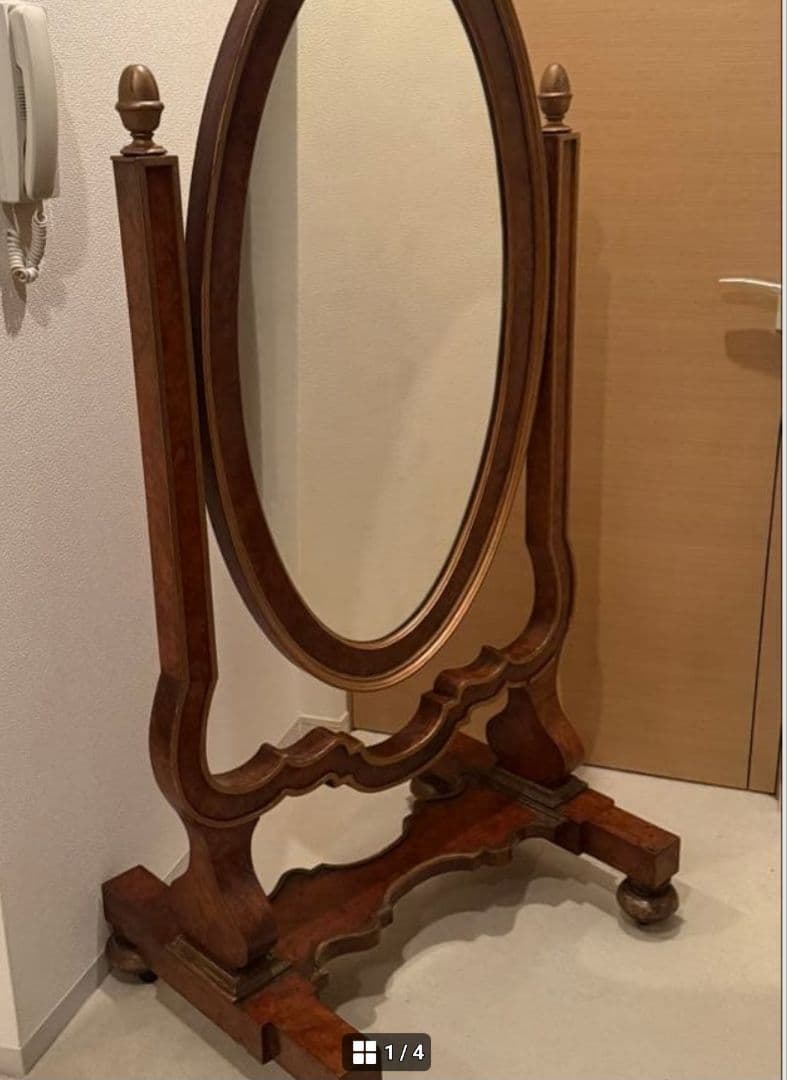 ロイズアンティークス　シュバルミラー　店舗什器などに　アンティーク　ヴィンテージ