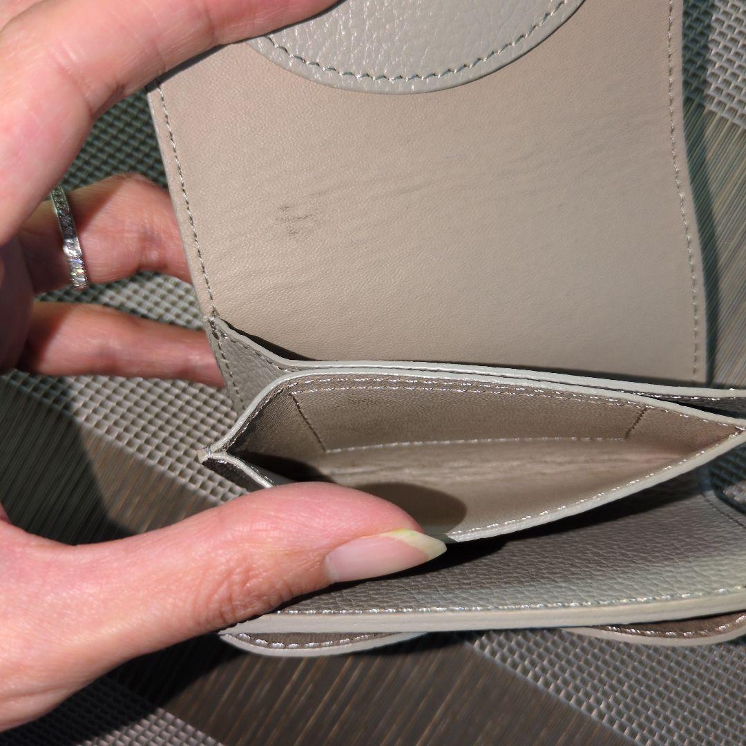 【値下げ】Maison Sbond Amy Light Gray 三つ折り財布