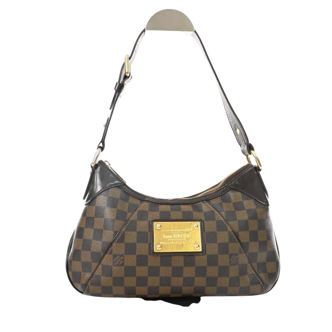 【美品】ルイヴィトン　テムズPM ショルダーバッグ　　　ブラウン　レザー