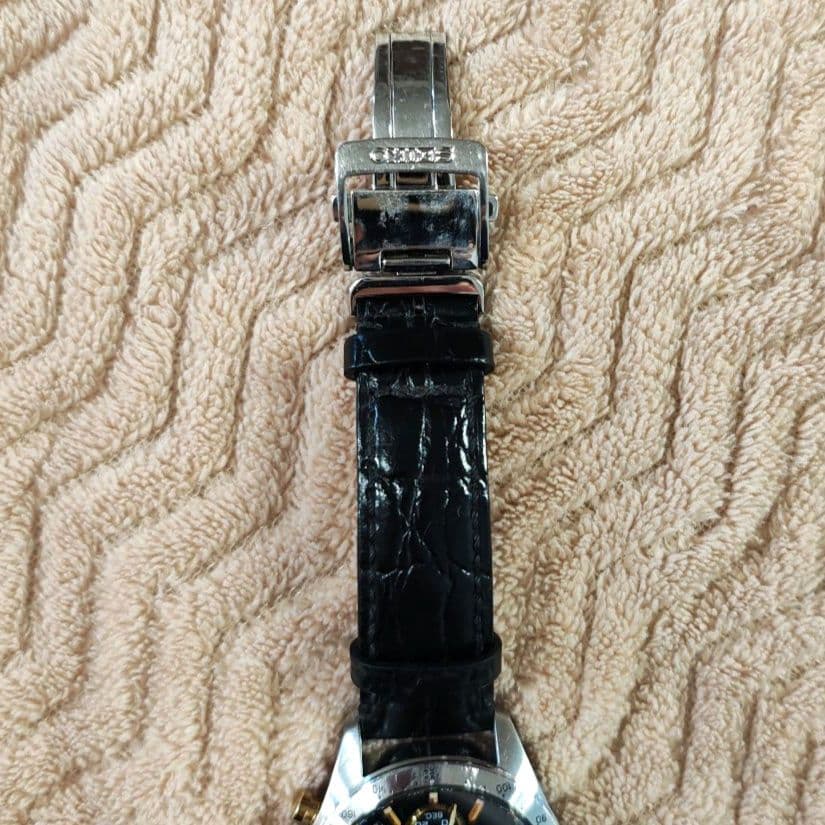 SEIKO SBTR015 8T63-00D0 クロノグラフ ブラック ゴールド