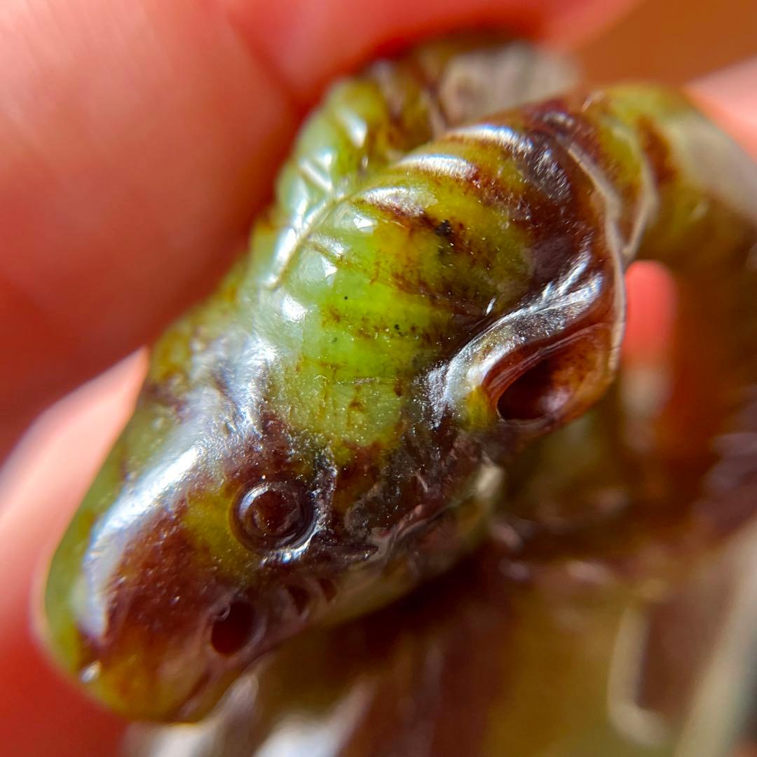 高品質 和田玉 碧玉 古翡翠 彫刻 羊 ネフライト 軟玉 アンティーク 希少品