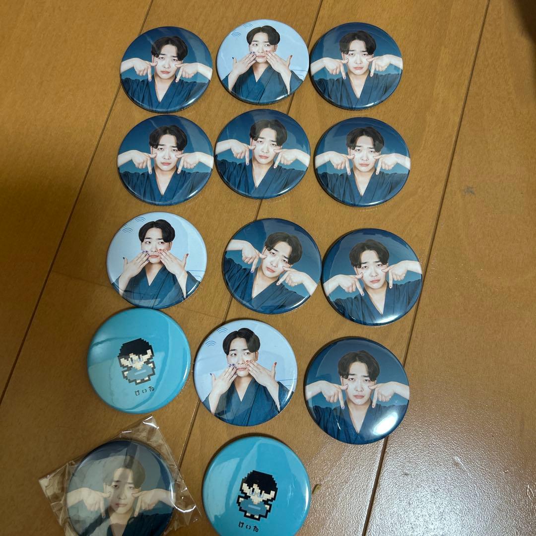 ニシコリ夏休み缶バッチケイタ