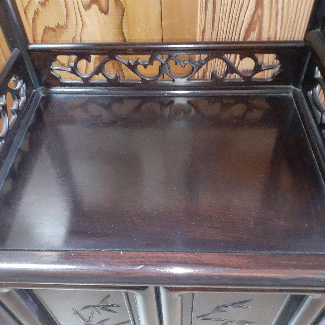 最終価格【長期保管品】茶棚 茶箪笥 昭和レトロ 古家具 飾棚 松竹模様 古民家