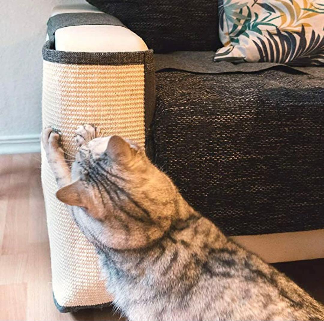猫 爪研ぎ 防止 シート カバー ソファ 椅子 右側用 傷防止 着脱簡単 犬