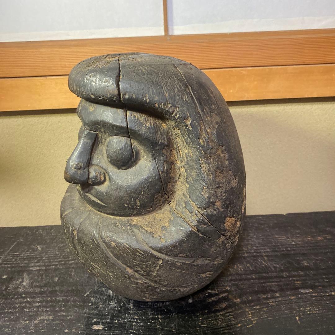 木彫　達磨の型